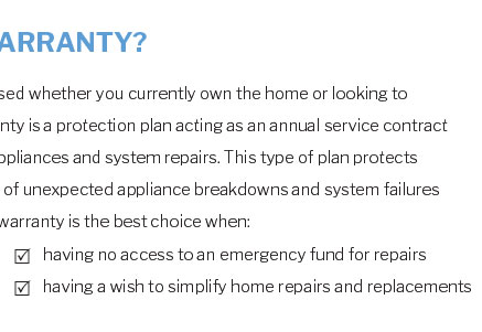 home appliance maintenance contracts